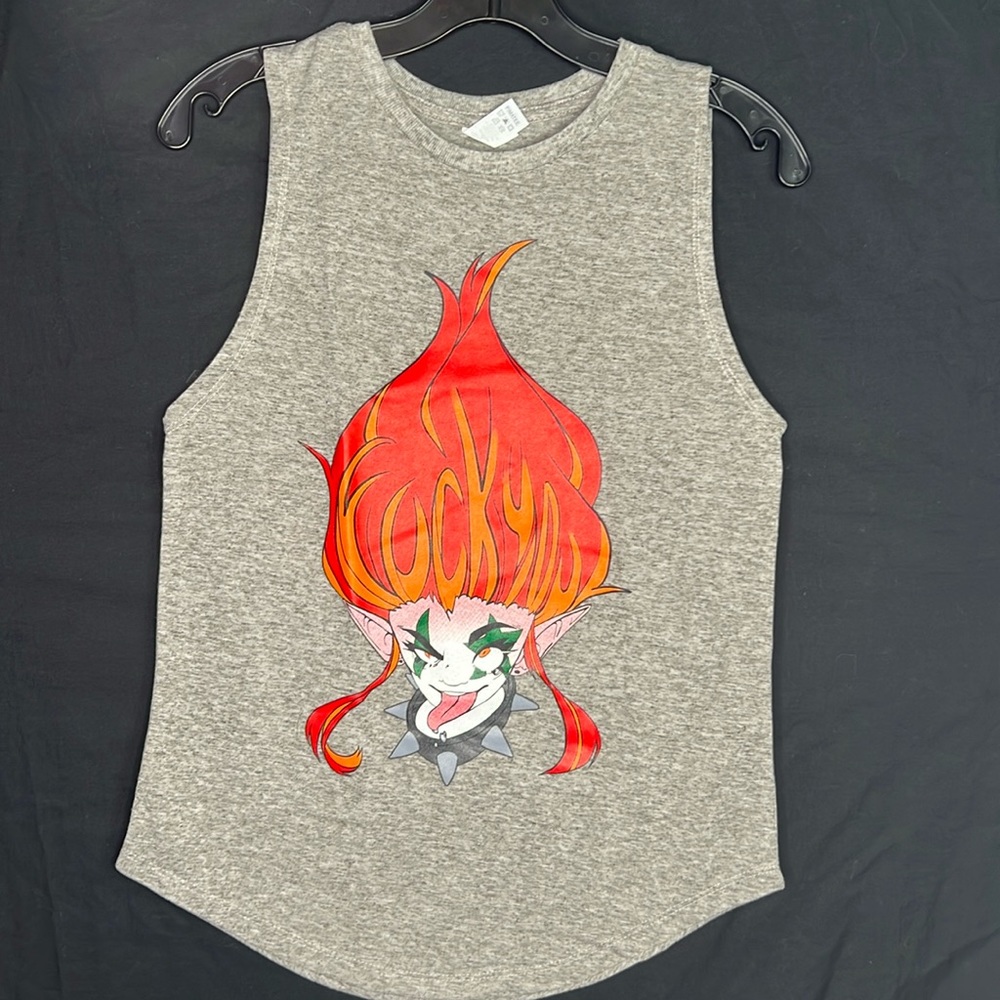 PUNK ROCK TROLL PIMA WOMENS TANK TOP T-SHIRT Other sizes available NWOT